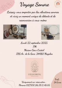 voyage sonore, relaxation, son, sonothérapie, bol tibétain